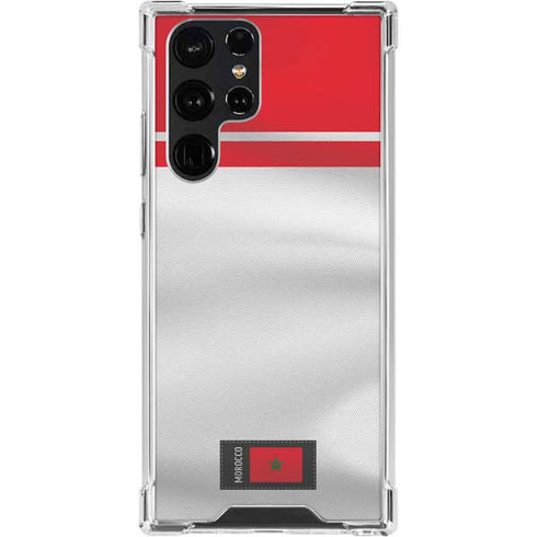 Morocco Soccer Flag Galaxy S24 Ultra Clear Case
